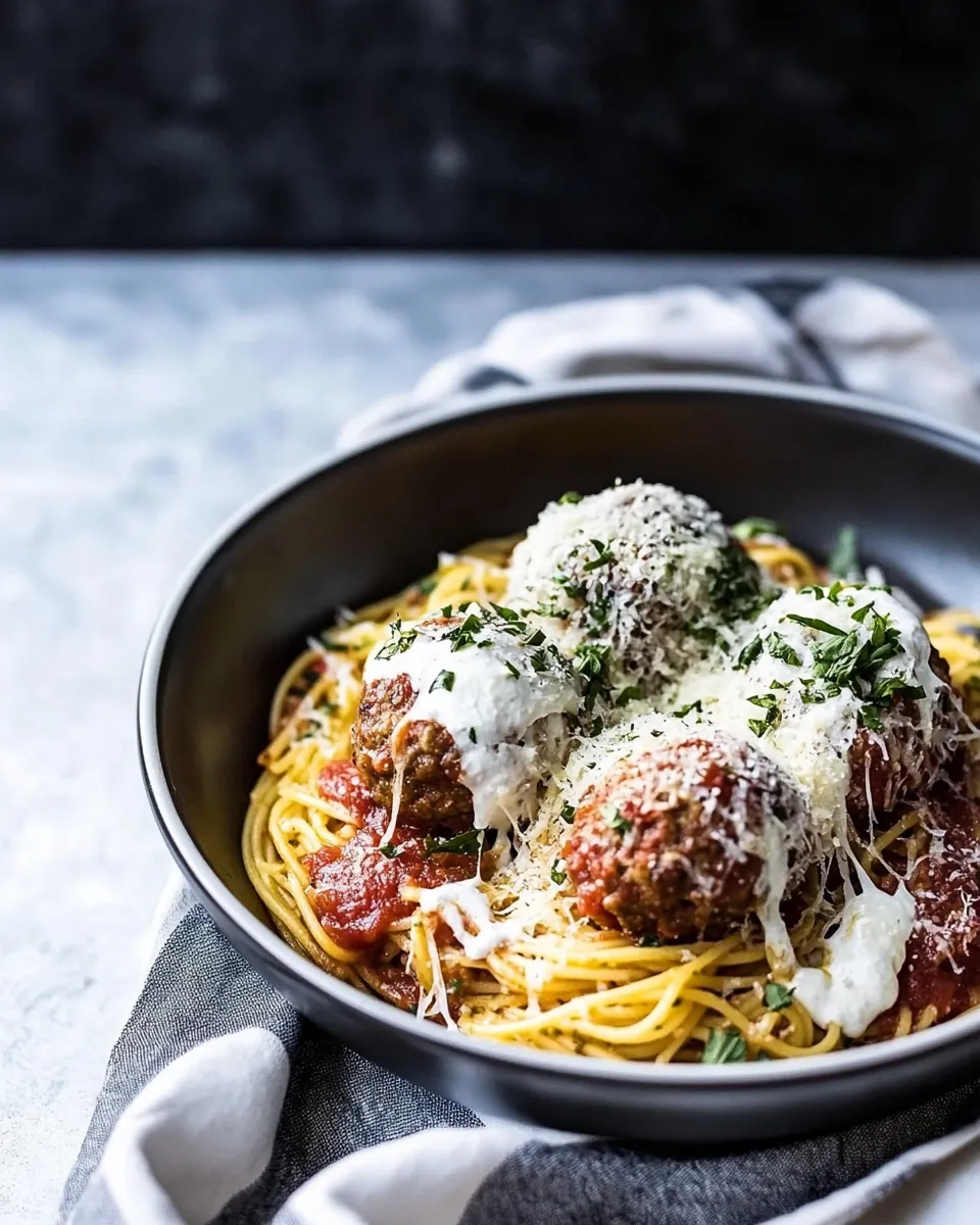 Easy Spaghetti and Meatballs. recipe image