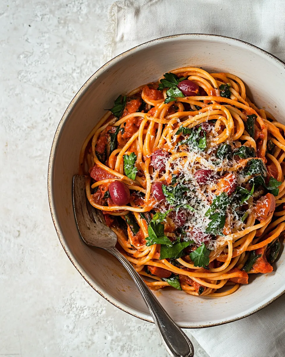 Easy Spaghetti puttanesca recipe picture