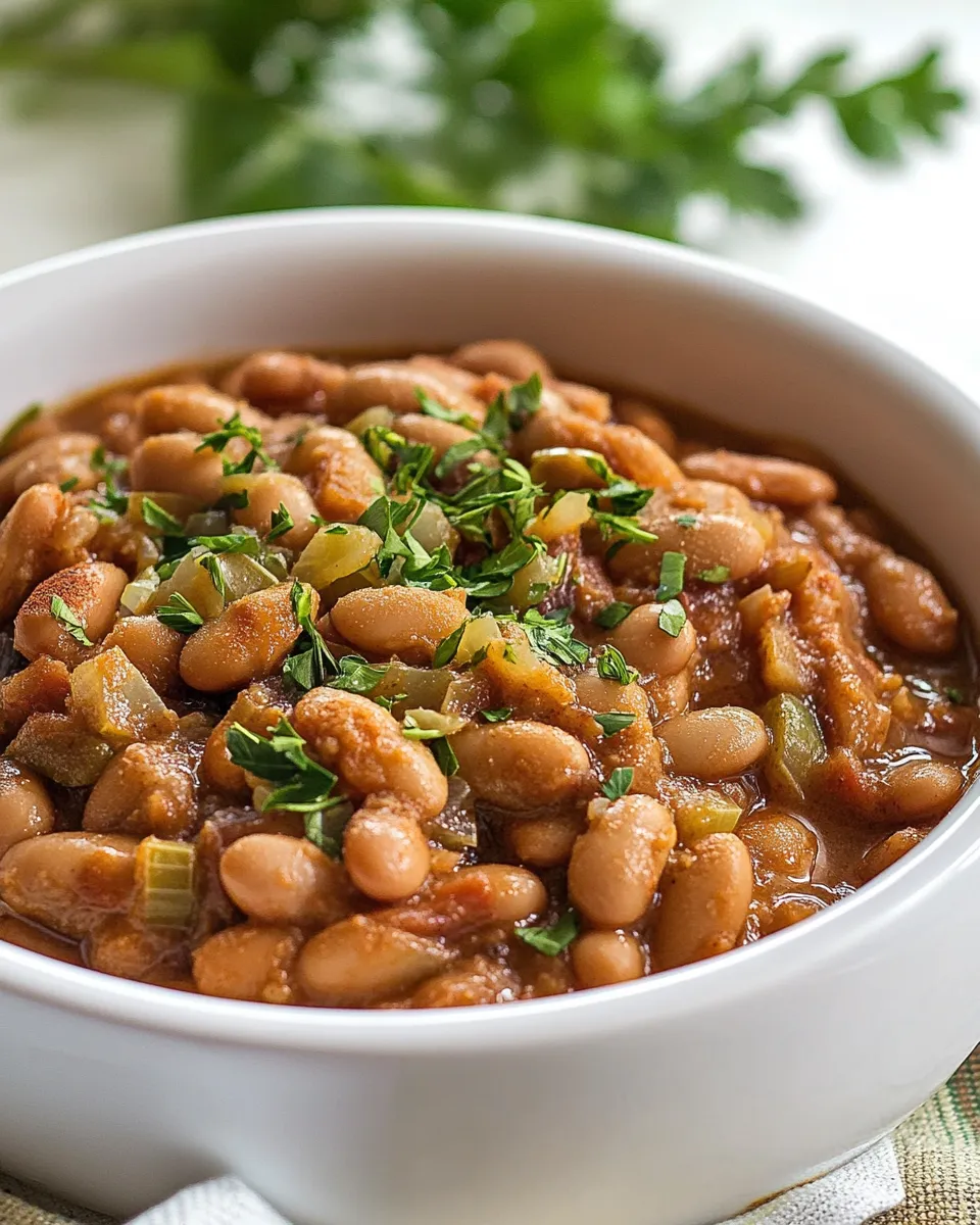 Easy Spiced Canned Pinto Beans recipe photo