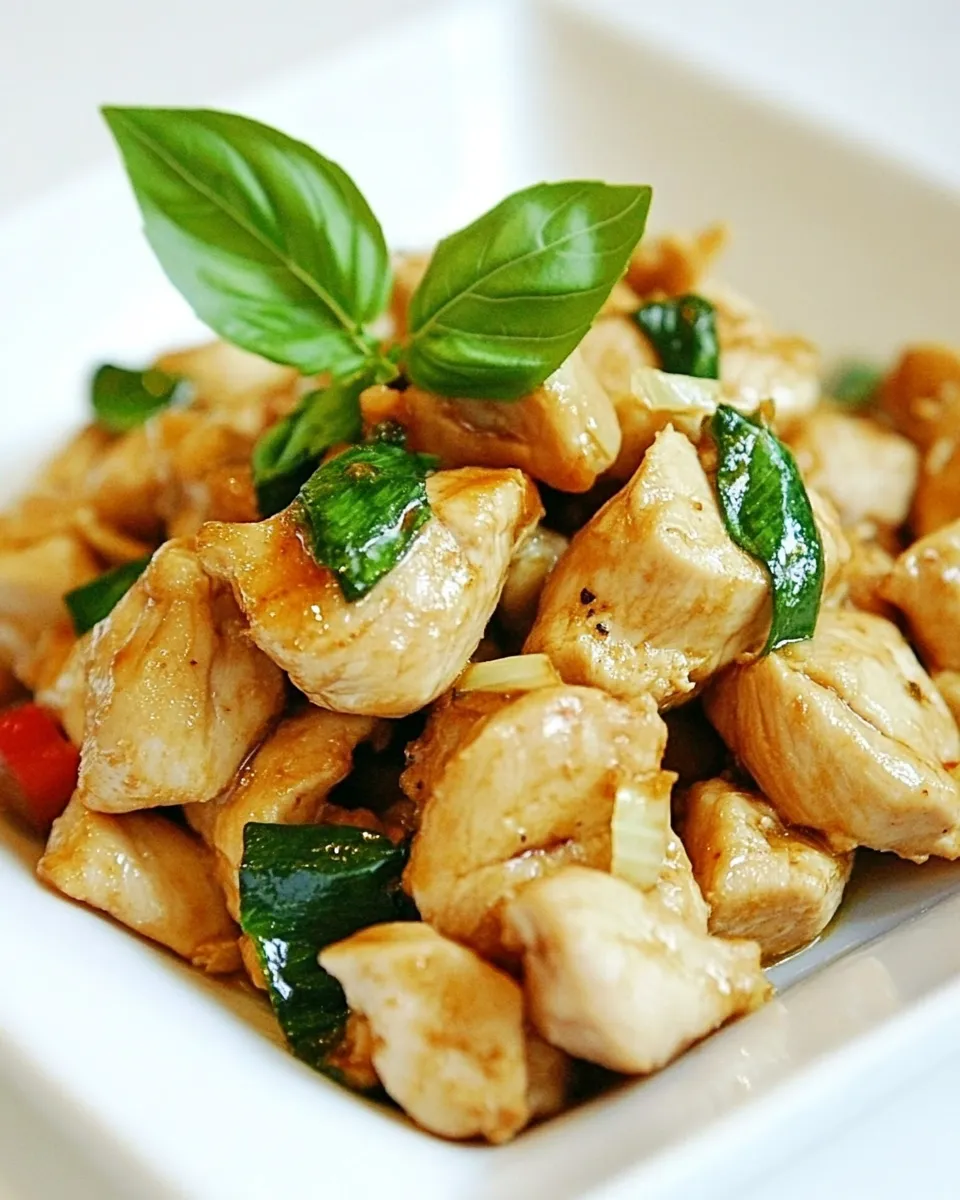 Classic Spicy Basil Chicken recipe image