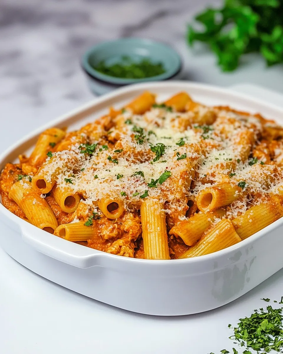 Easy Spicy Chicken Rigatoni picture