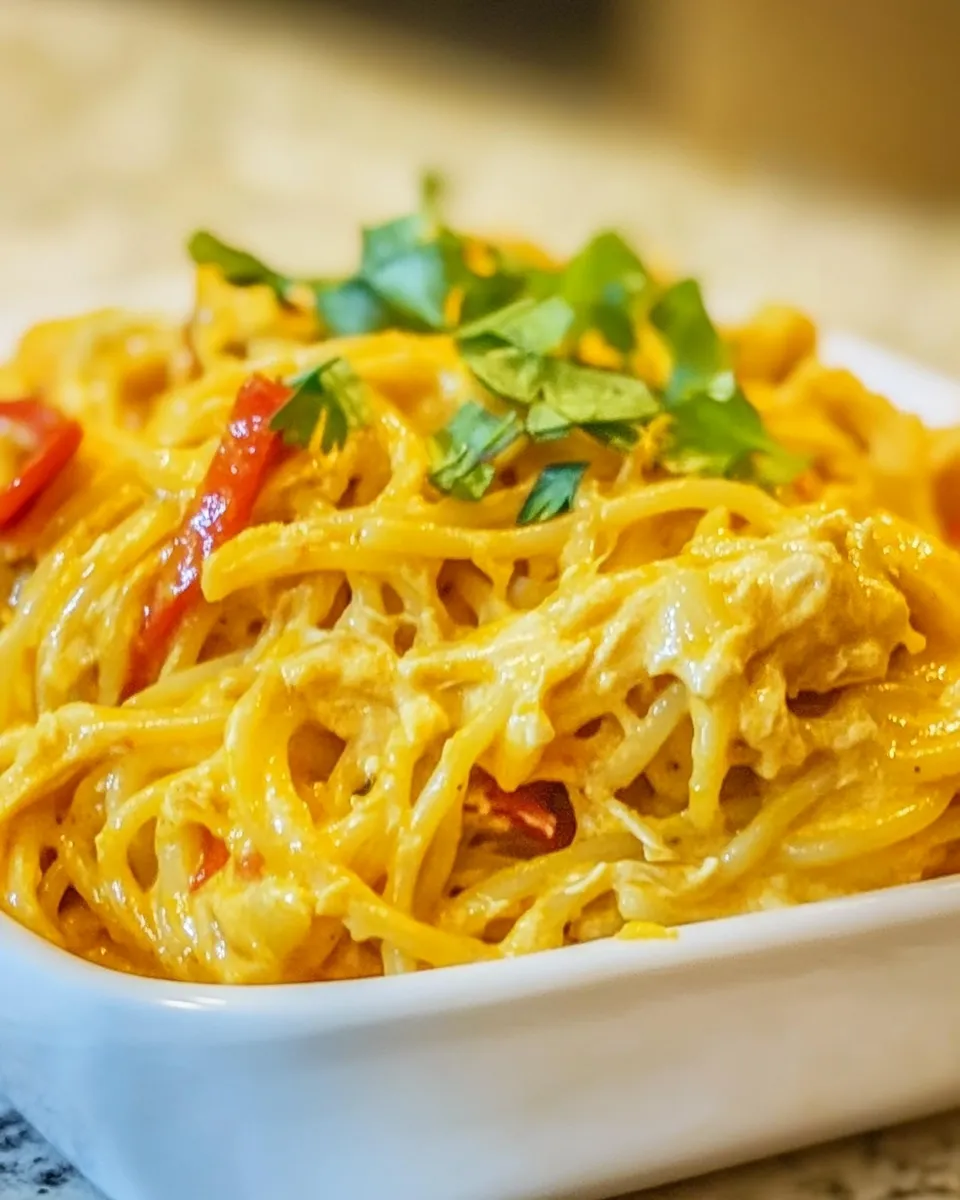 Delicious Spicy Chicken Spaghetti dish photo