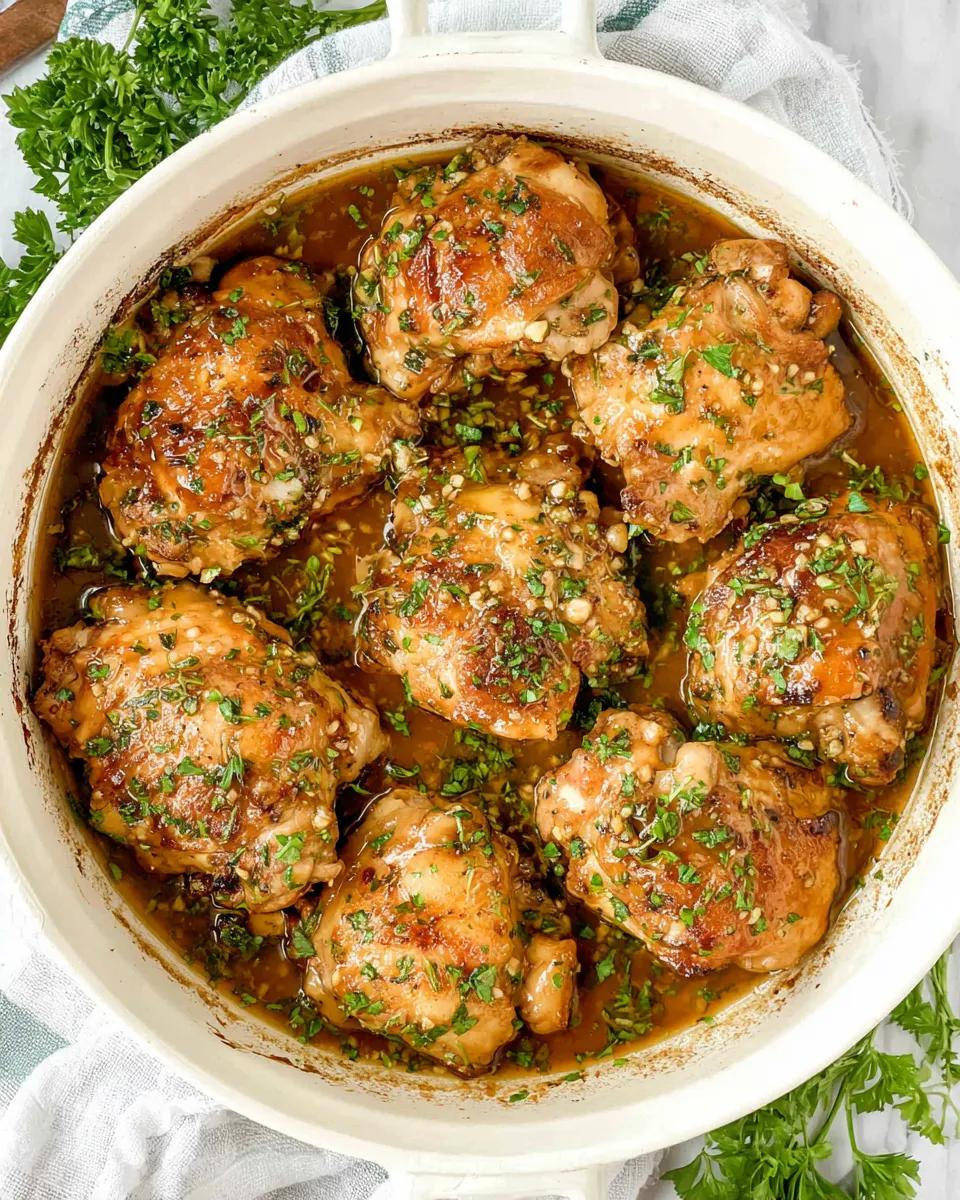 Homemade Spicy Honey Garlic Chicken Thighs dish photo