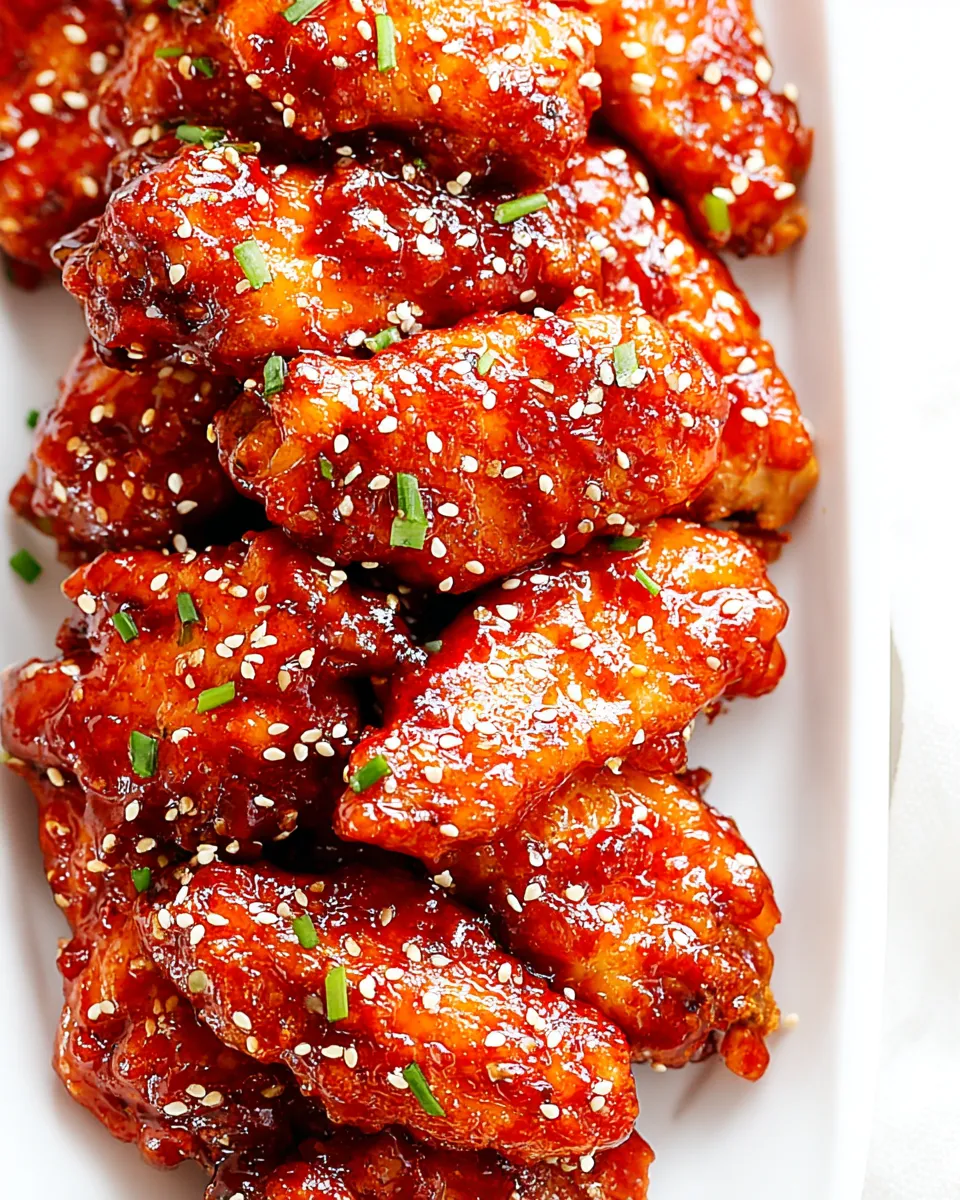 Classic Spicy Korean Chicken Wings dish photo