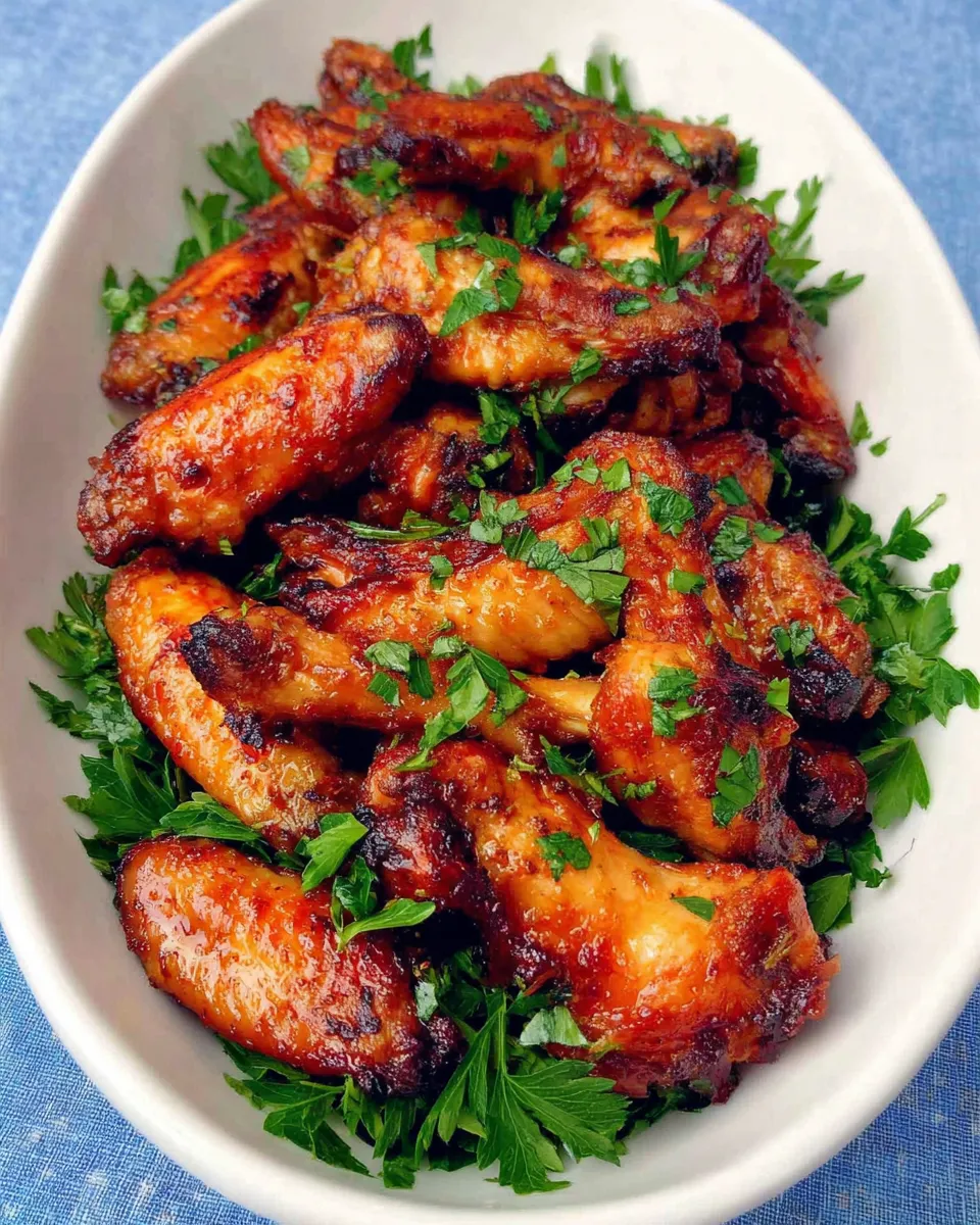 Easy Spicy Middle Eastern Chicken Wings food shot