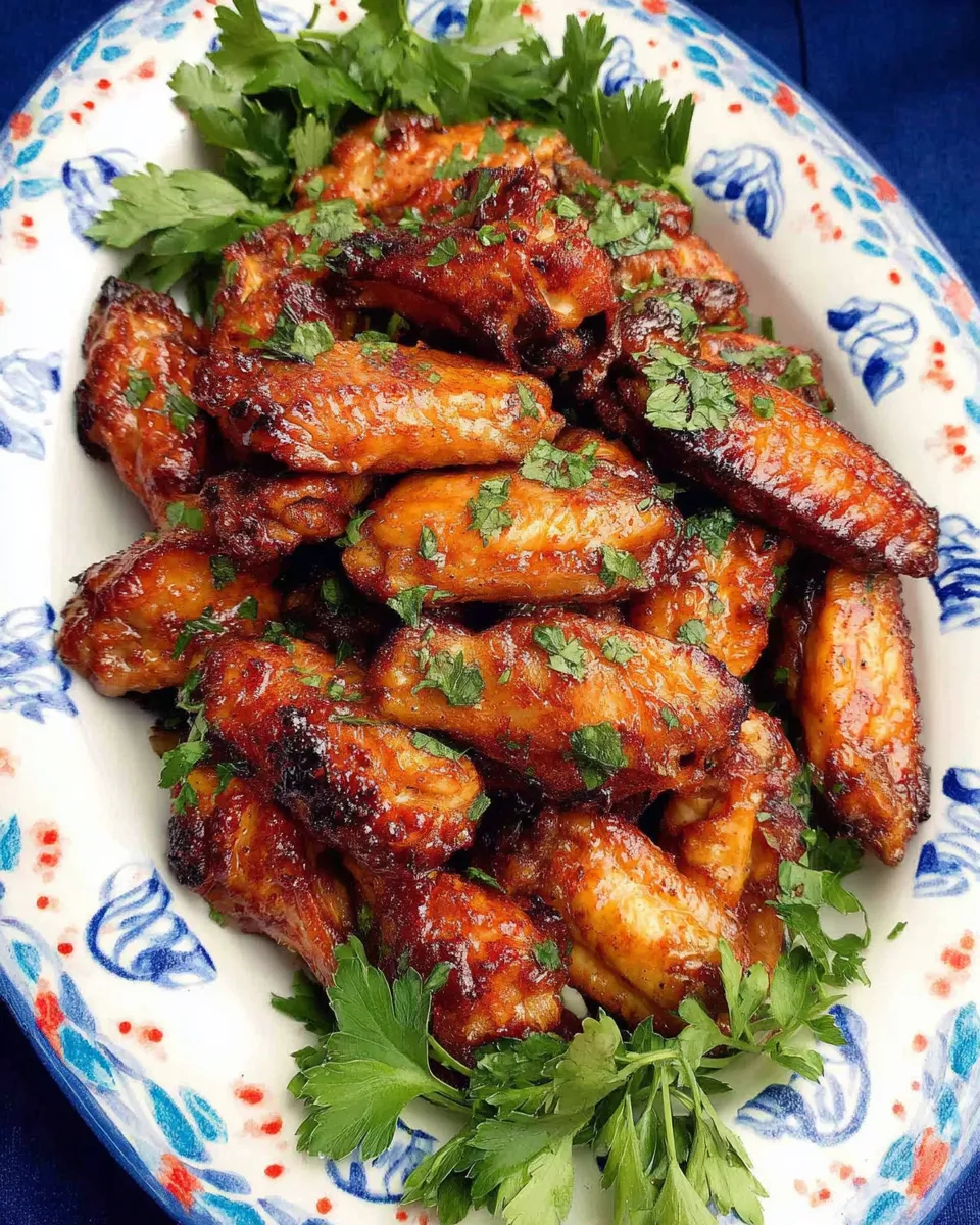 Delicious Spicy Middle Eastern Chicken Wings recipe image