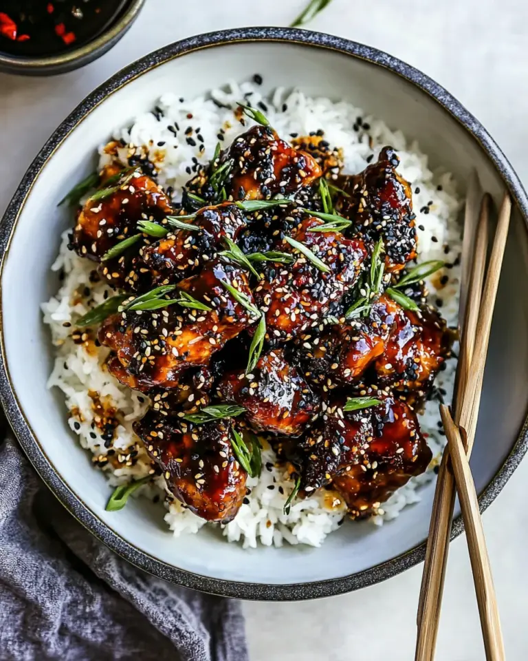 Homemade Spicy Sesame Chicken and Ginger Rice. photo