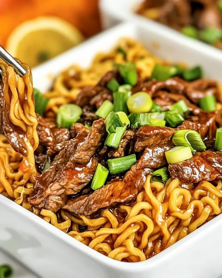Homemade Spicy Steak Ramen Noodles photo