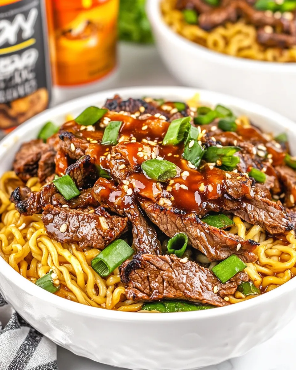 Classic Spicy Steak Ramen Noodles image