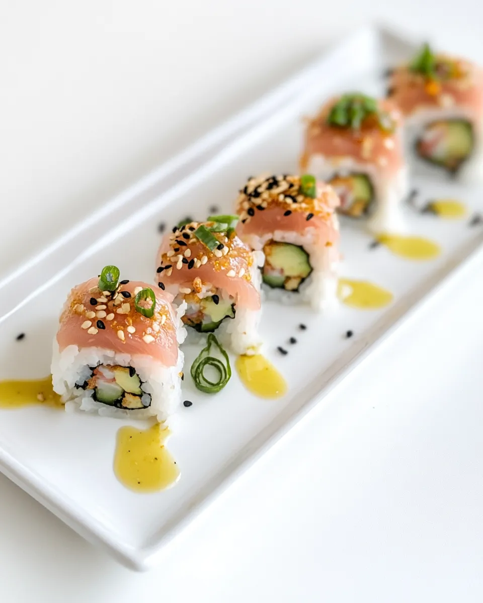 Delicious Spicy Tuna Roll shot