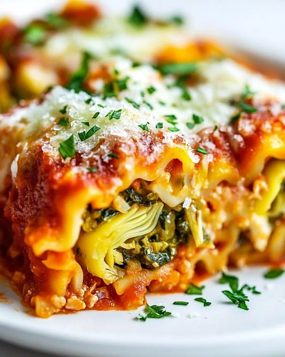 Classic Spinach Artichoke Lasagna Roll-ups image