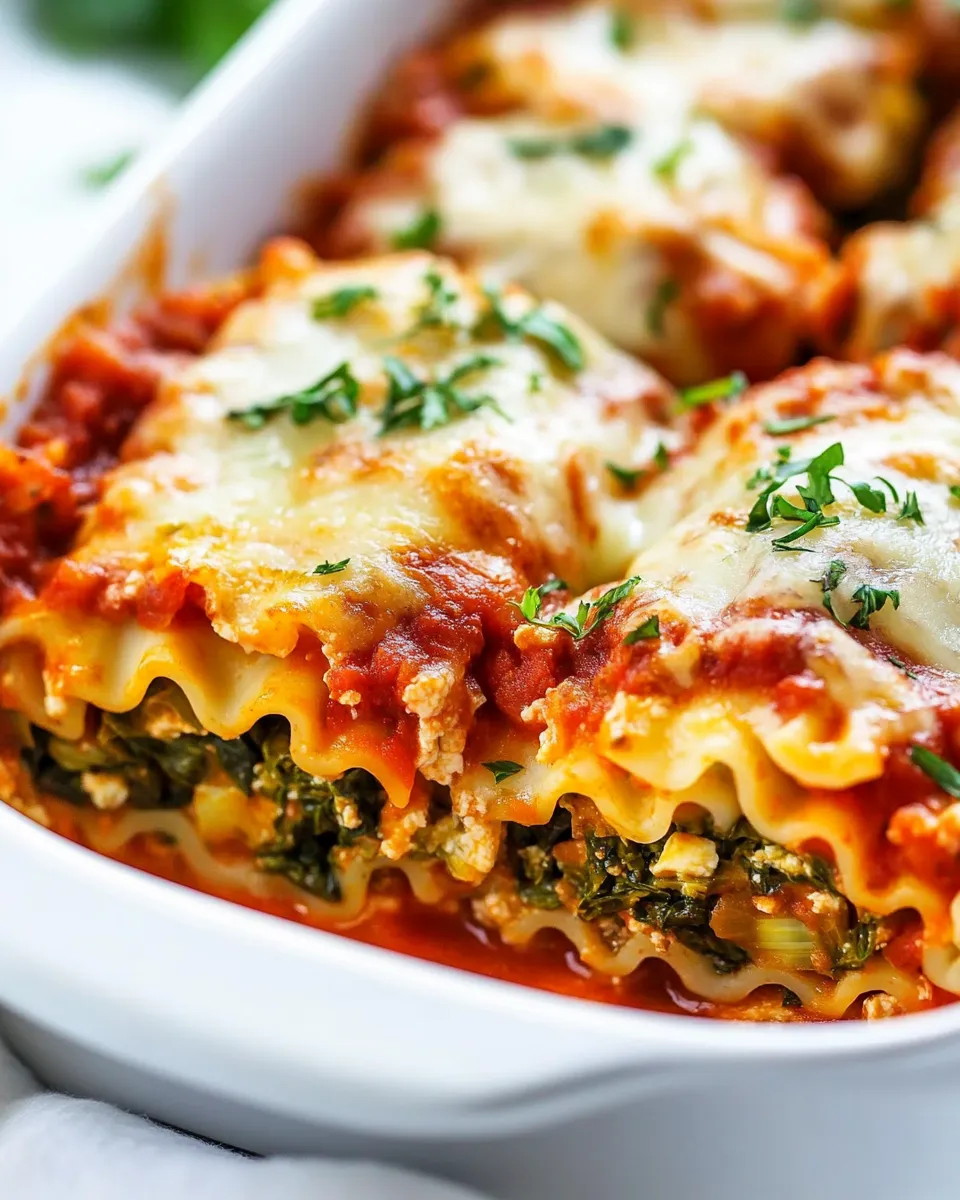 Easy Spinach Artichoke Lasagna Roll-ups picture