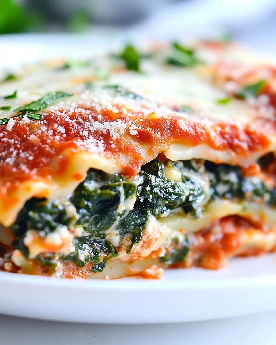 Homemade Spinach Lasagna Recipe photo
