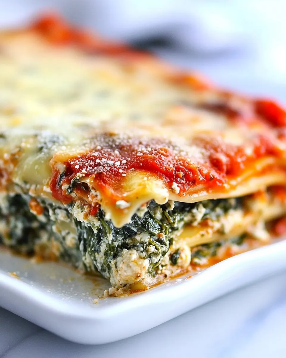 Classic Spinach Lasagna Recipe image