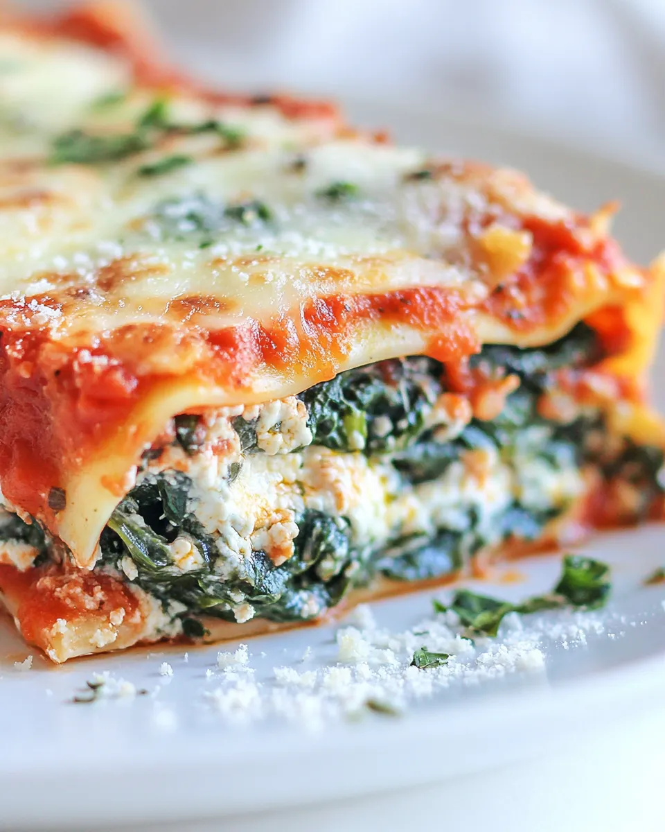 Delicious Spinach Lasagna Recipe dish photo