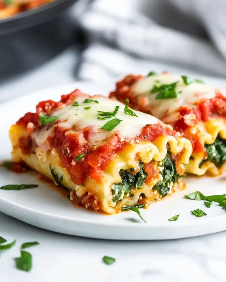 Homemade Spinach Lasagna Roll Ups photo