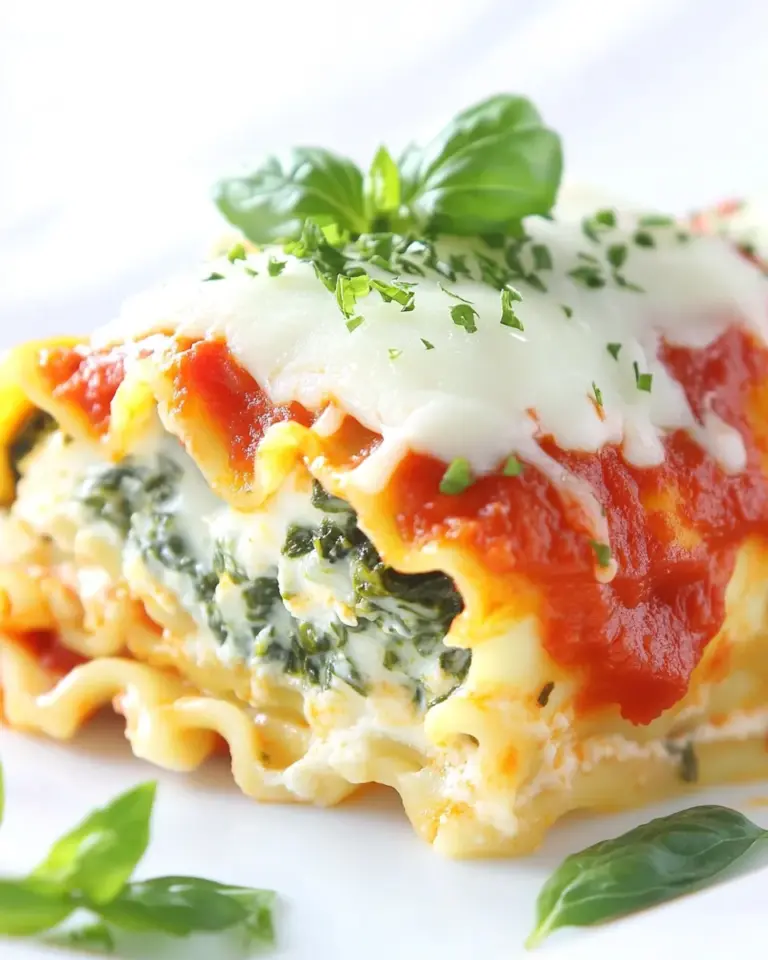 Homemade Spinach Lasagna Rolls photo