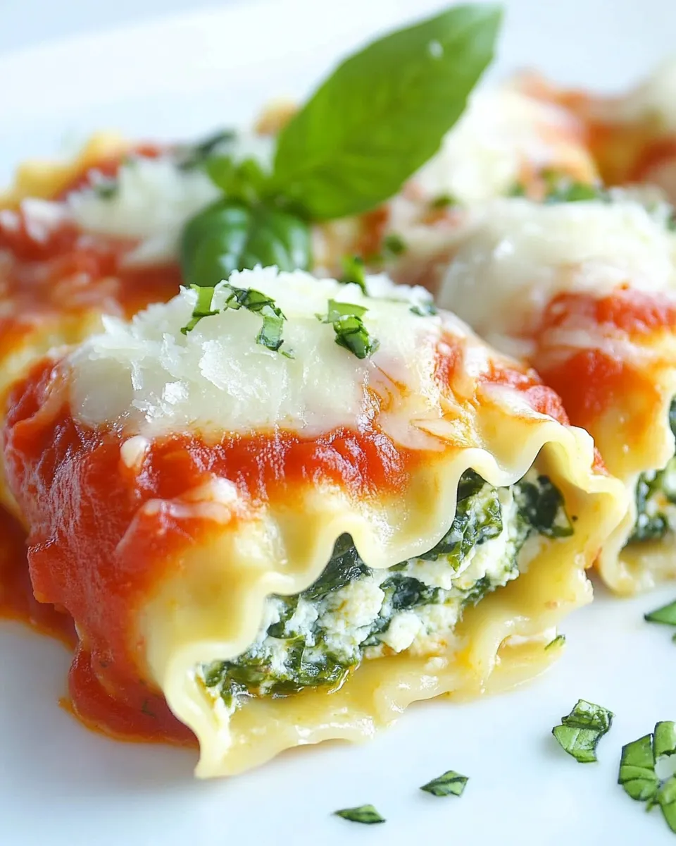 Classic Spinach Lasagna Rolls image