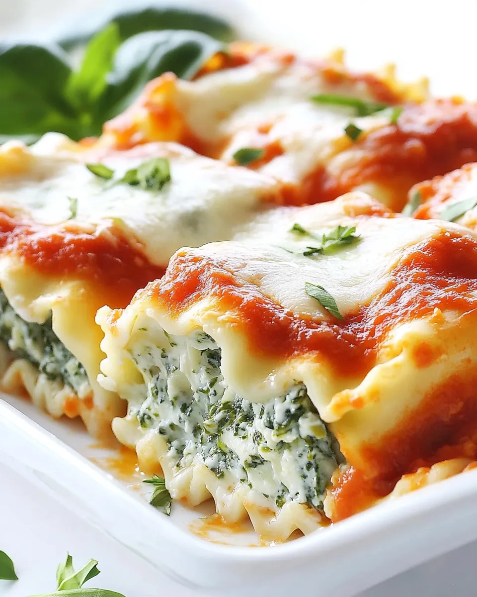 Delicious Spinach Lasagna Rolls dish photo
