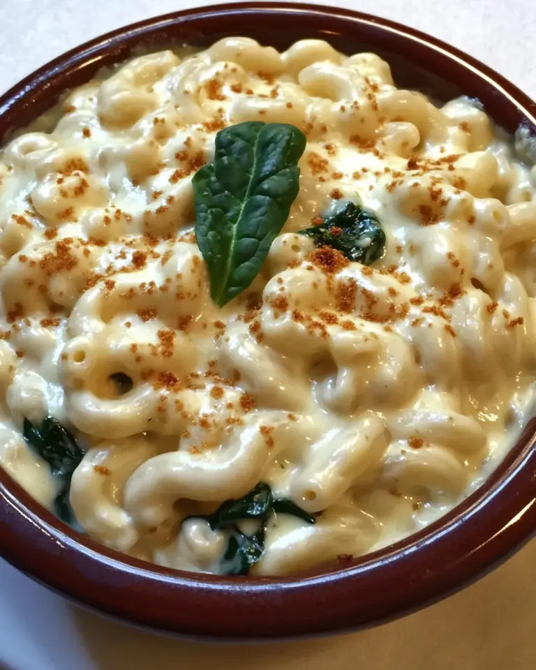 Homemade Spinach Macaroni and Cheese photo