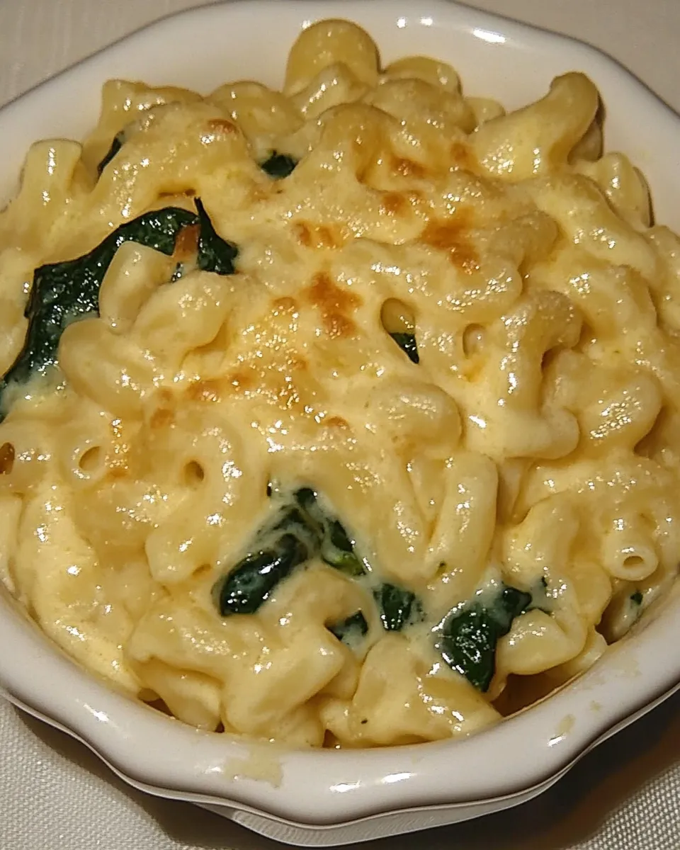 Easy Spinach Macaroni and Cheese recipe photo
