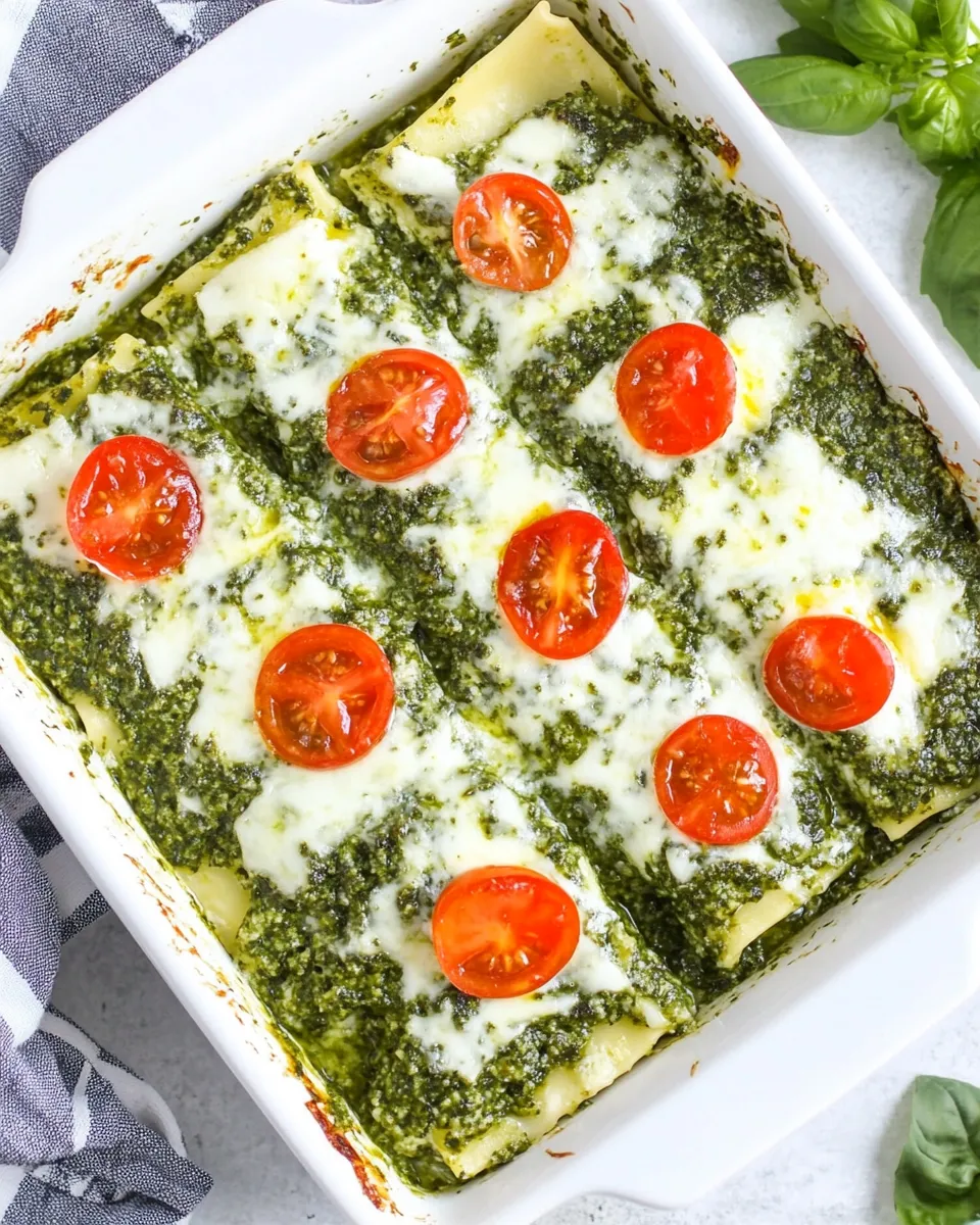 Classic Spinach Pesto Lasagna Recipe (Keto Friendly) image