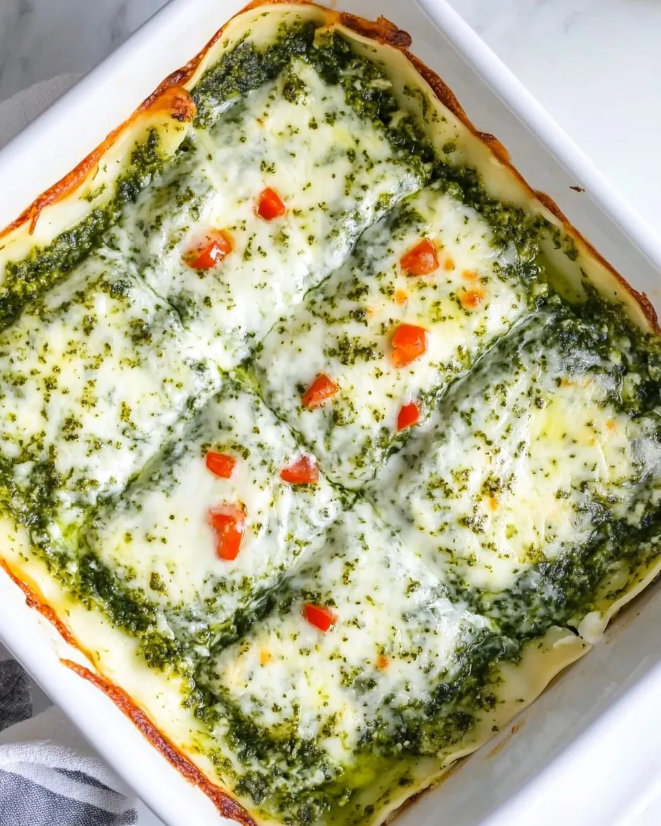 Easy Spinach Pesto Lasagna Recipe (Keto Friendly) picture