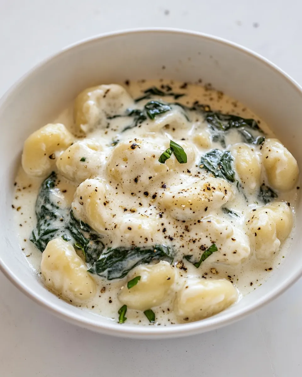 Homemade Spinach and Artichoke Gnocchi photo