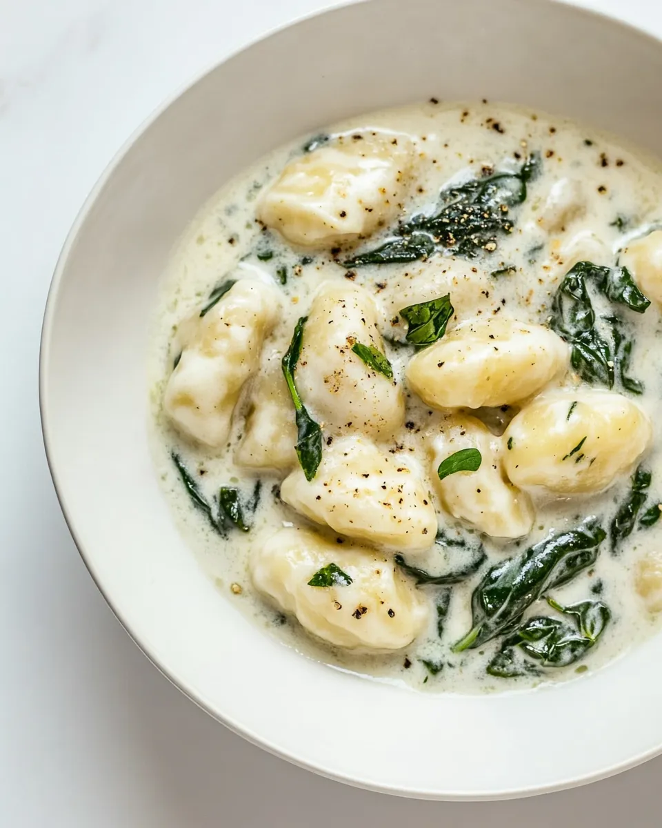 Easy Spinach and Artichoke Gnocchi recipe photo