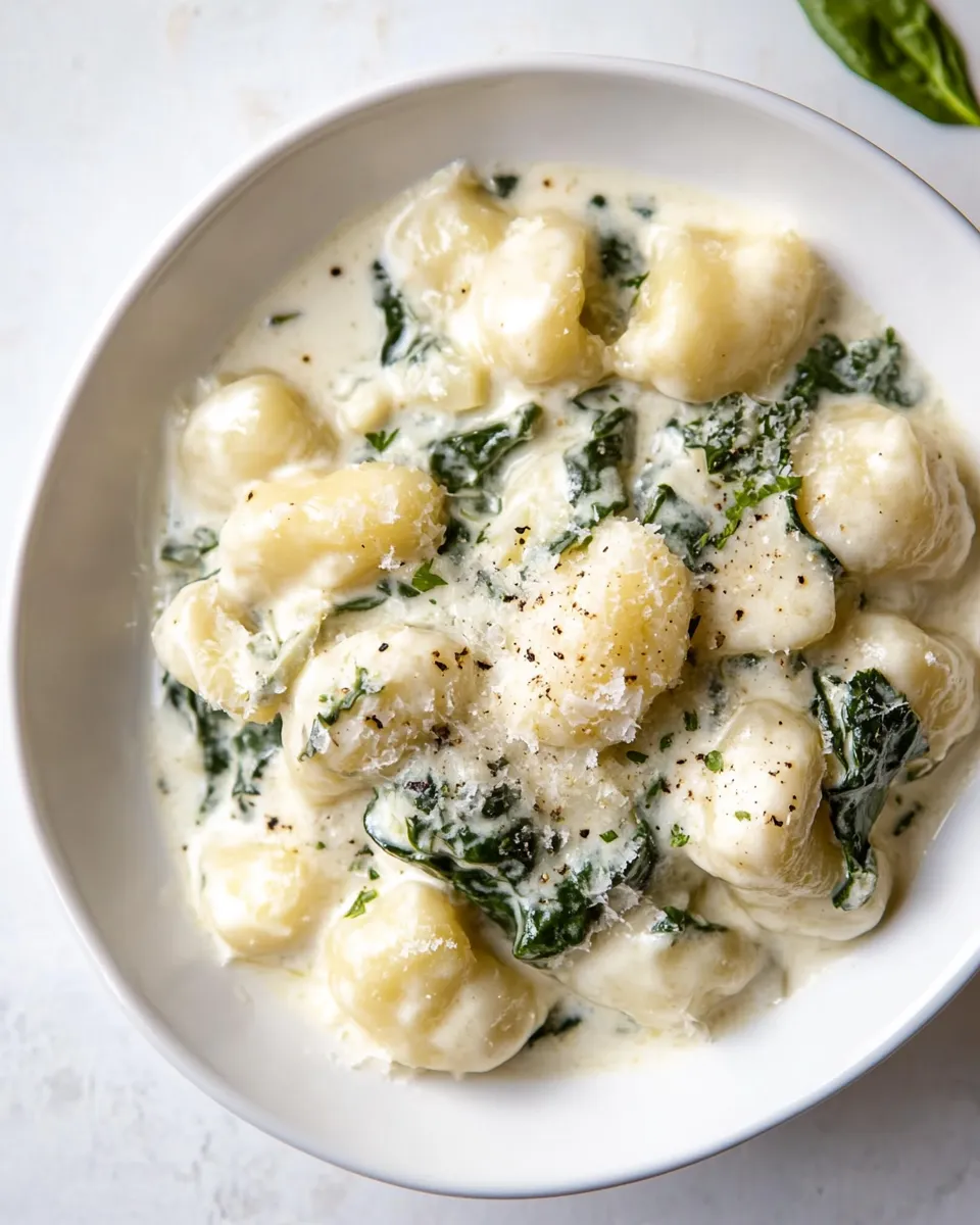 Delicious Spinach and Artichoke Gnocchi dish photo