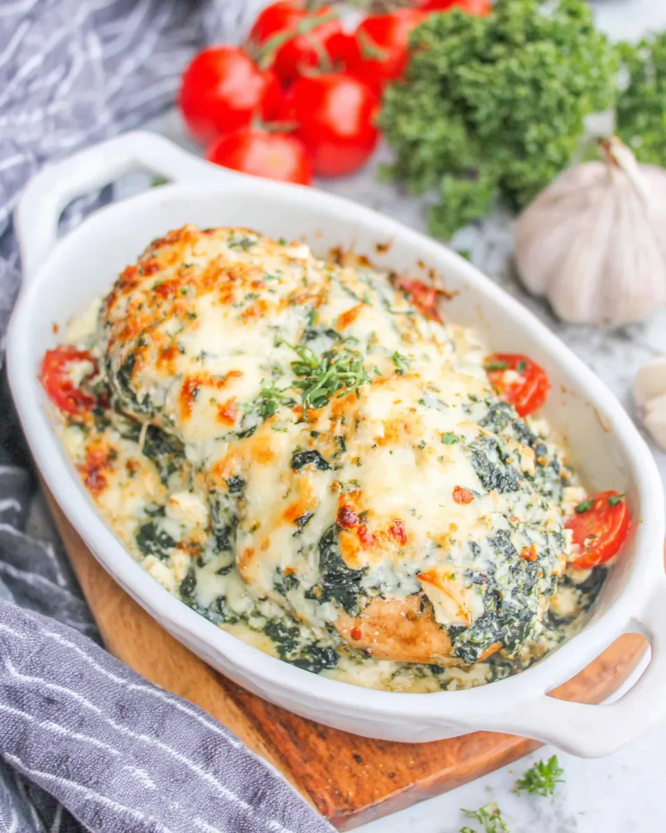 Easy Spinach and Feta Chicken recipe image