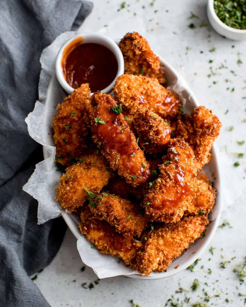Easy Sriracha Honey Chicken Tenders recipe image