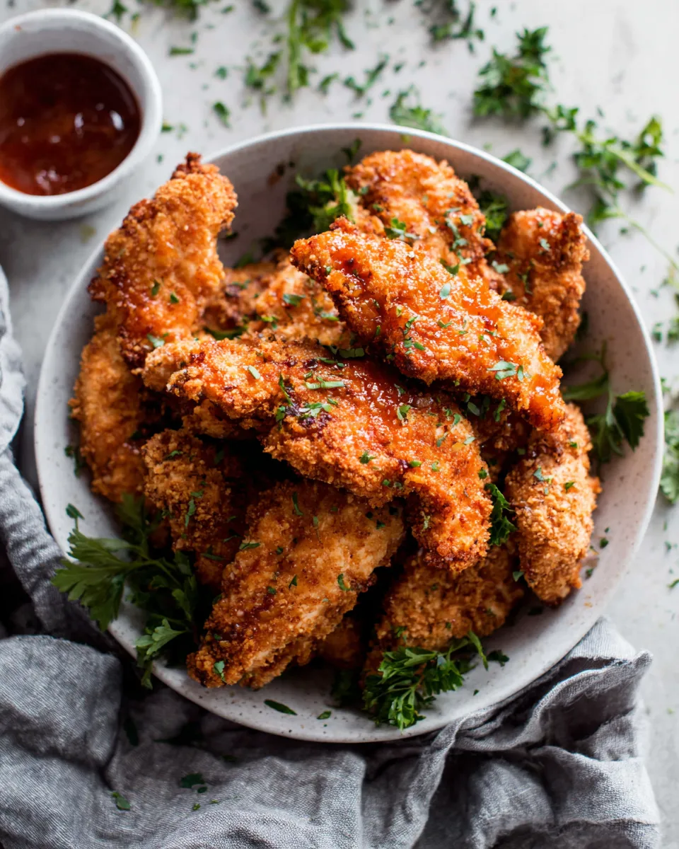 Delicious Sriracha Honey Chicken Tenders dish photo