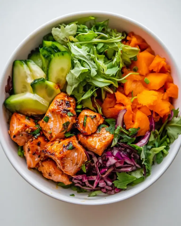 Homemade Sriracha Salmon Power Bowl photo