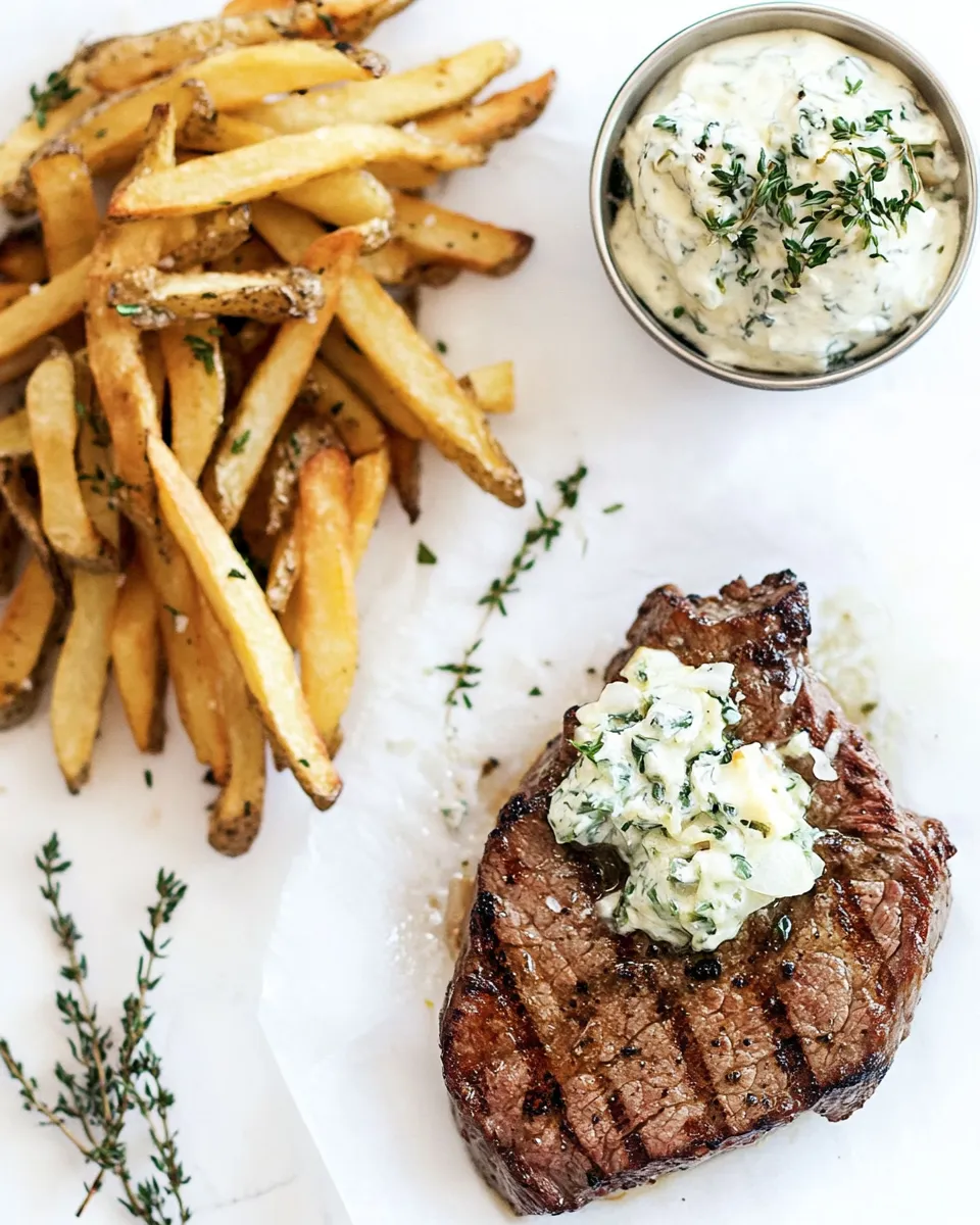 Delicious Steak Frites Recipe plate image