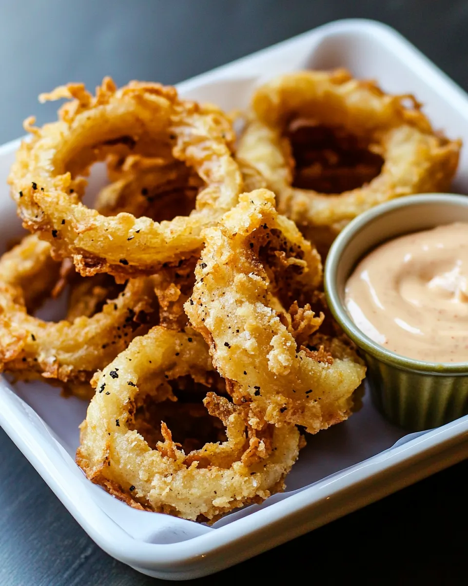 Delicious Steak House Onion Rings dish photo