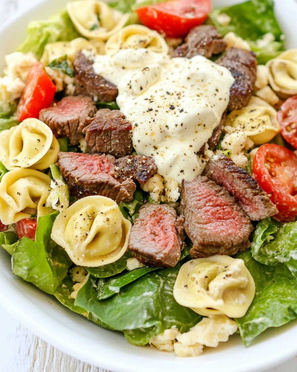 Classic Steak and Tortellini Salad image