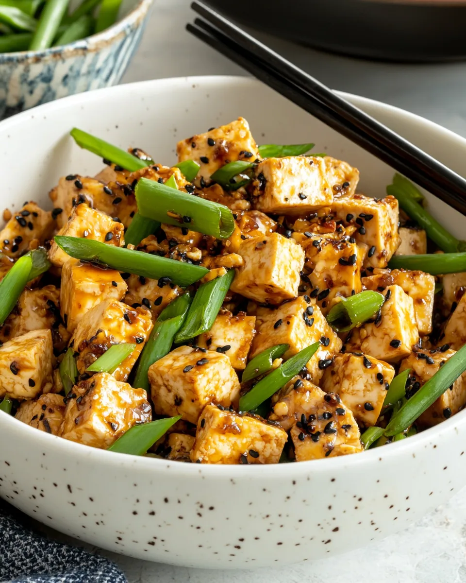 Classic Stir-Fried Tofu with Ginger and Soy Sauce image