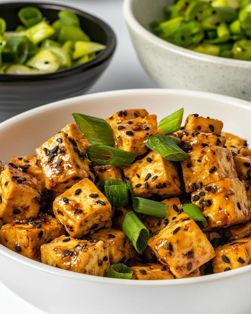 Delicious Stir-Fried Tofu with Ginger and Soy Sauce dish photo