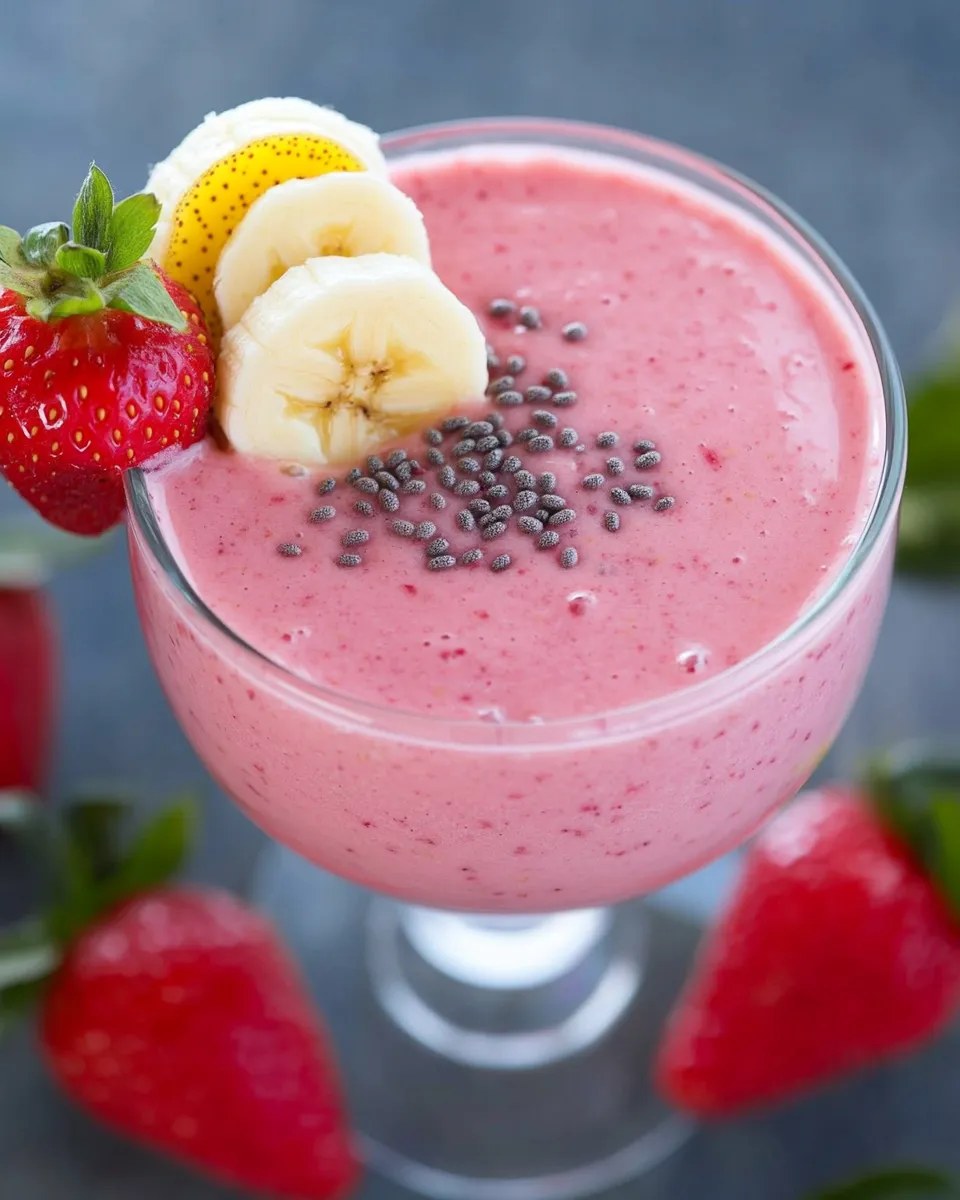 Classic Strawberry Banana Protein Smoothie image