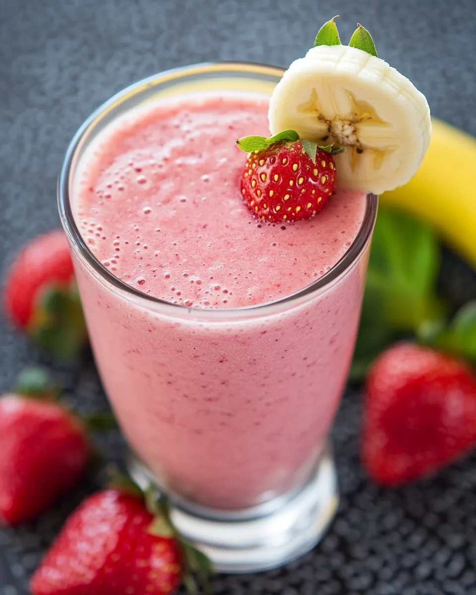 Easy Strawberry Banana Protein Smoothie picture