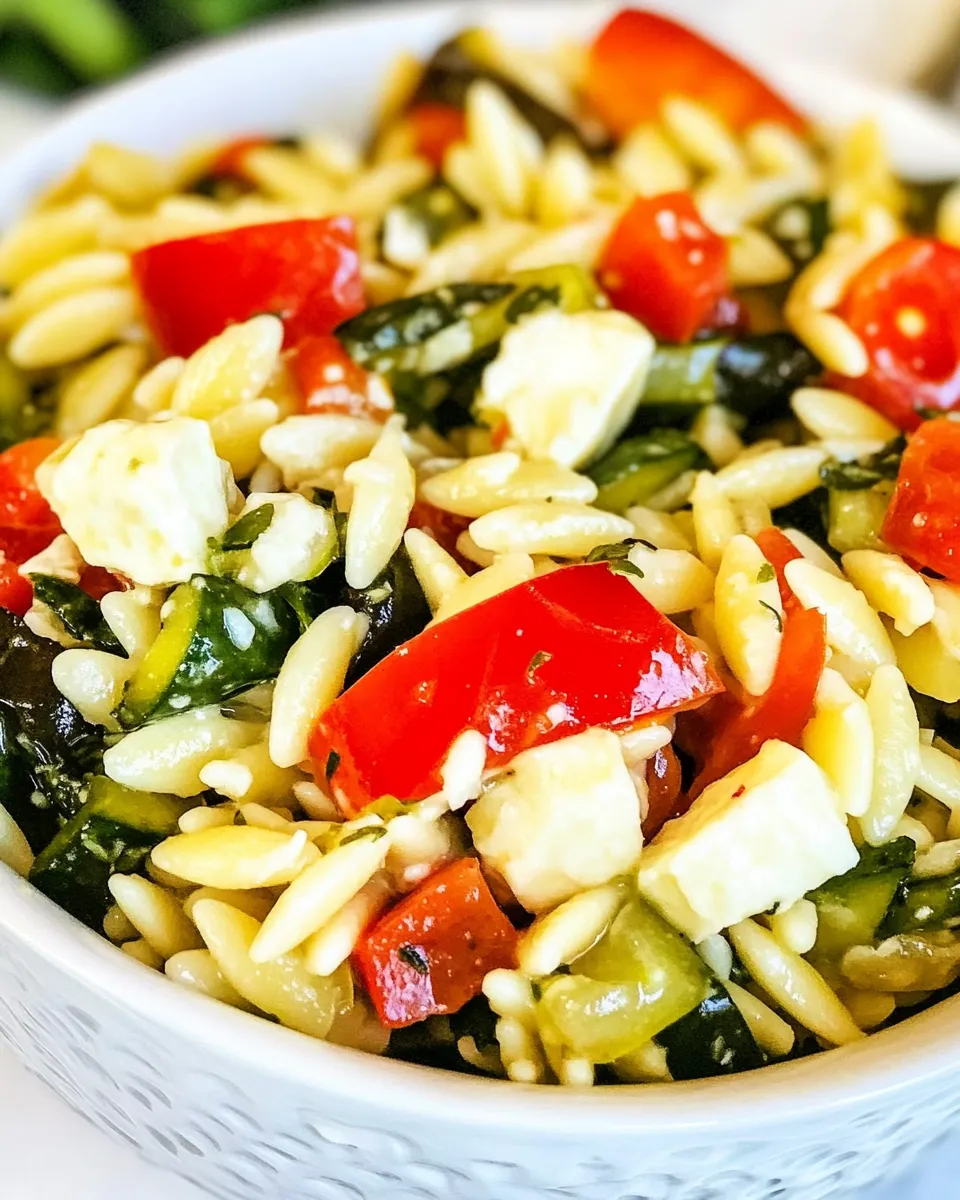 Easy Summer Orzo Salad recipe image