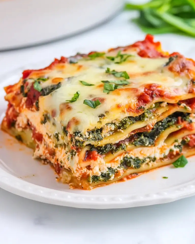 homemade Super Fast Spinach, Pesto and Cheese Lasagna photo