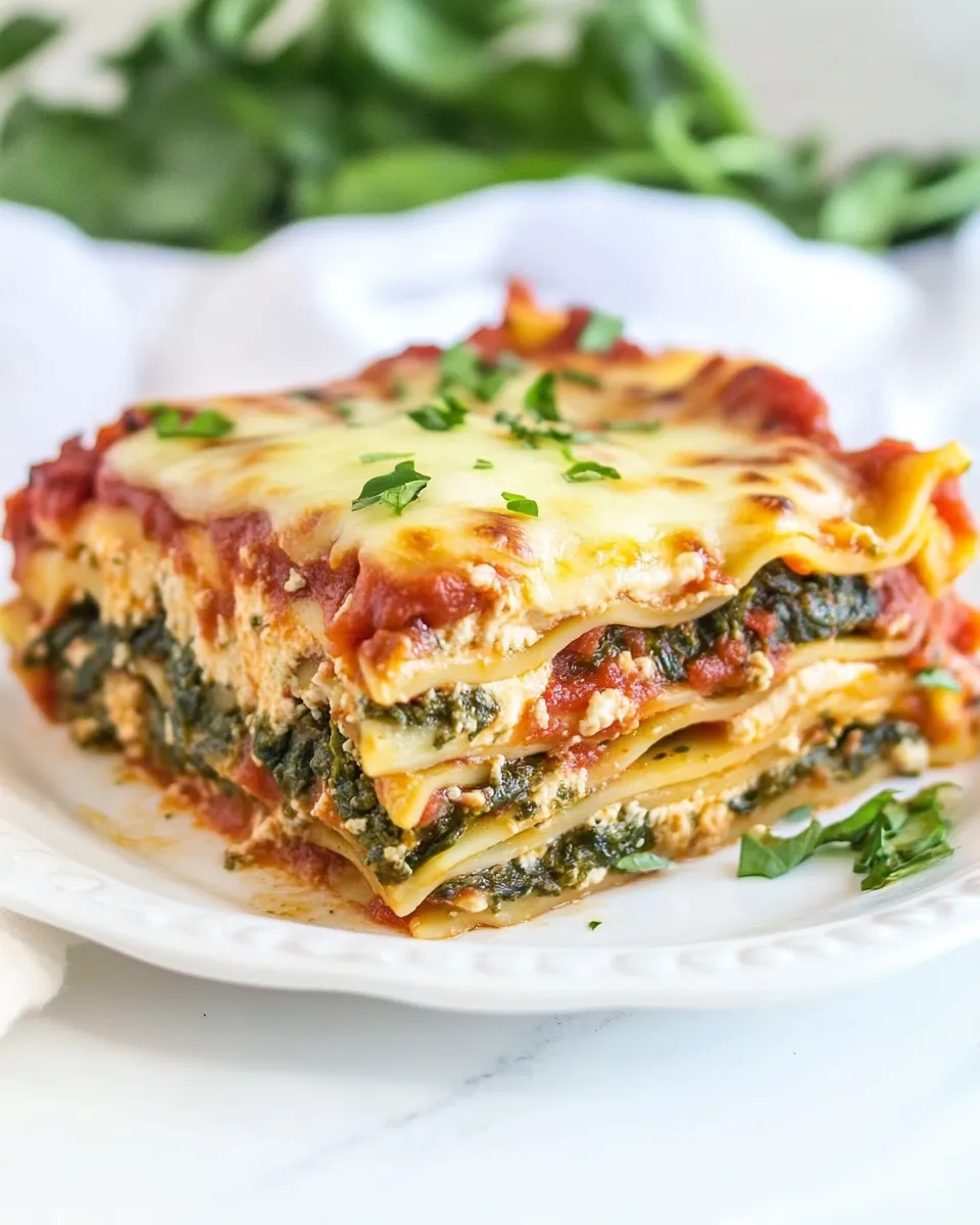 easy Super Fast Spinach, Pesto and Cheese Lasagna picture