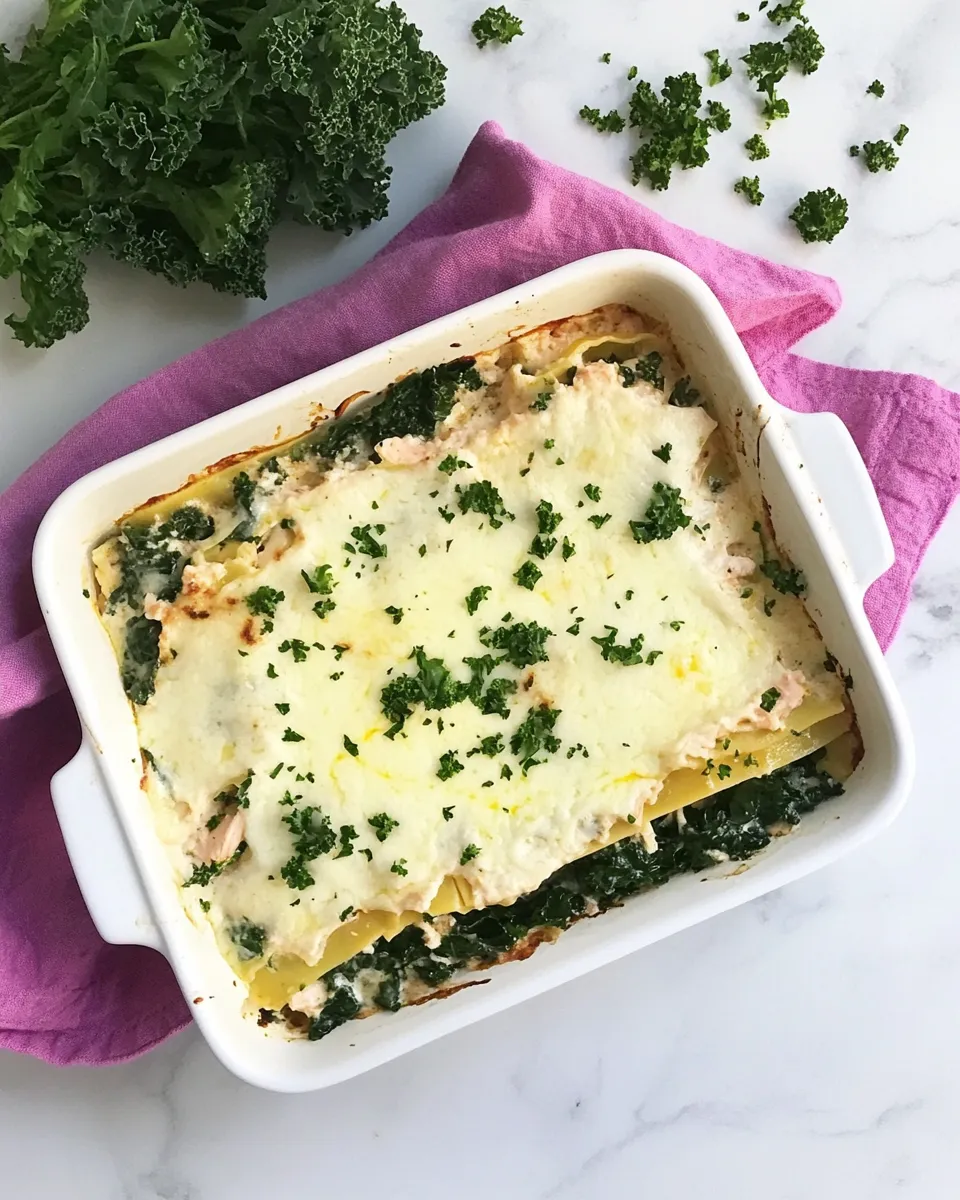 Easy Superfood Salmon Lasagna with Kale and Spinach picture