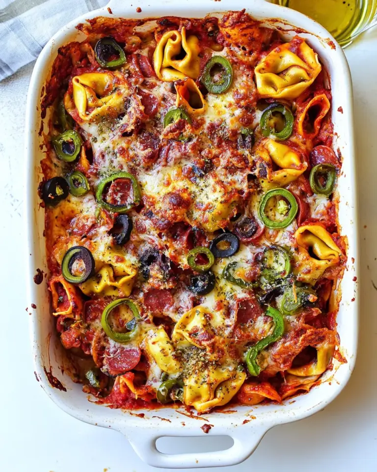 Homemade Supreme Pizza Tortellini Bake photo