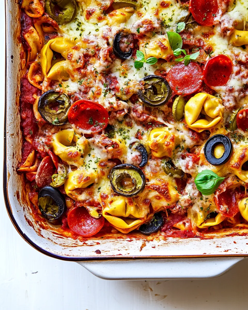 Classic Supreme Pizza Tortellini Bake image