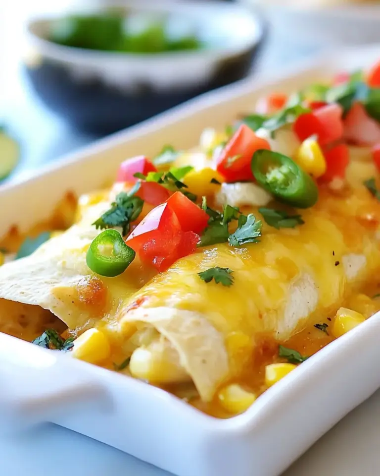 Homemade Sweet Corn and Chicken Enchiladas photo