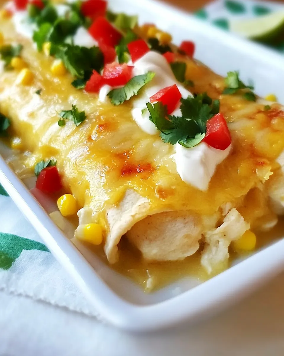 Easy Sweet Corn and Chicken Enchiladas picture