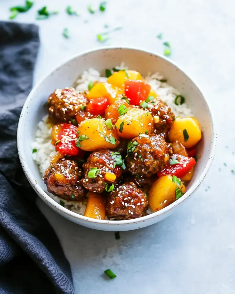 Homemade Sweet and Sour Meatballs Recipe photo